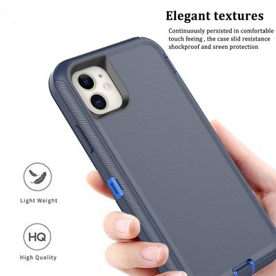 Shockproof Robot Armor Hard Plastic Case with Belt Clip for iPhone XR