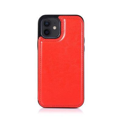 Back Flip Leather Wallet Cover Case for iPhone 12 mini (5.4'')