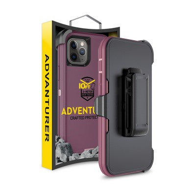 Shockproof Robot Armor Hard Plastic Case with Belt Clip for iPhone 12 Pro Max (6.7'')