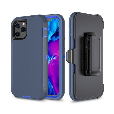 Shockproof Robot Armor Hard Plastic Case with Belt Clip for iPhone 12 Pro Max (6.7'')