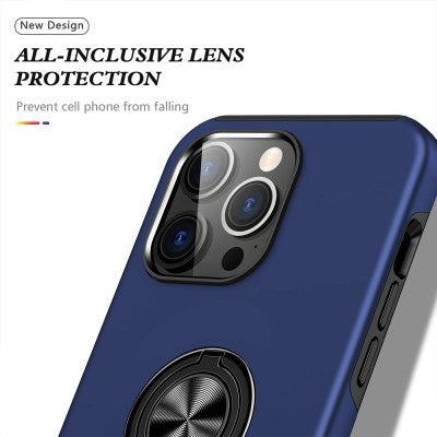 Magnetic Ring Holder Shockproof Cover Case for iPhone 15 Pro