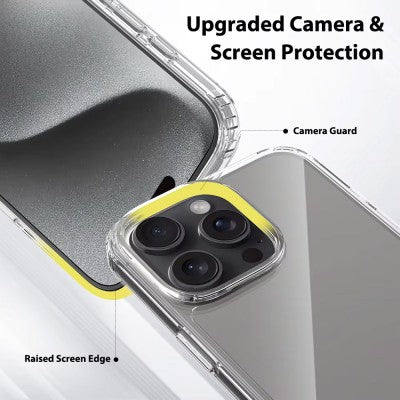 High Quality Acrylic + TPU Hybrid Transparent Magsafe Case for iPhone 16 Pro Max