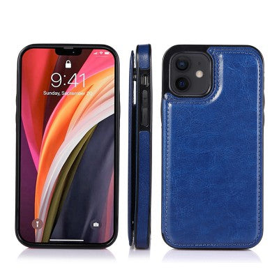 Back Flip Leather Wallet Cover Case for iPhone 12 Pro (6.1'')