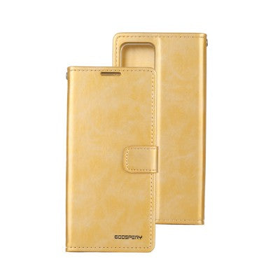 Mercury Bluemoon Diary Gold 
Case for iPhone 15 Pro