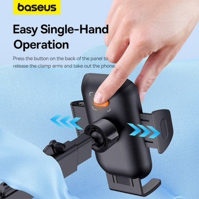 Baseus UltraControl Go Series Clamp-Type Phone Holder (Suction Cup Version)-Cluster Black