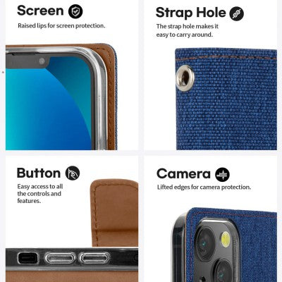 Mercury Canvas Diary Case for iPhone 11 Pro Max