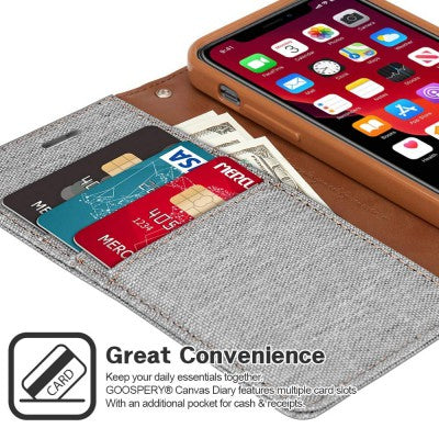Mercury Canvas Diary Case for iPhone 13 Pro