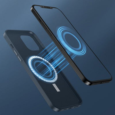 Baseus Fauxther Series Magnetic Phone Case for iPhone 15 Pro Max-Cluster Black