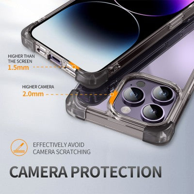 Anti-Shock Space Protective Clear Cover Case for iPhone 15 Pro