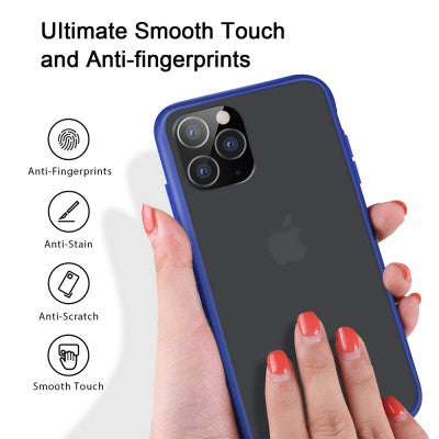 Transparent Frosted PC Colorful TPU Bumper Case for iPhone 11