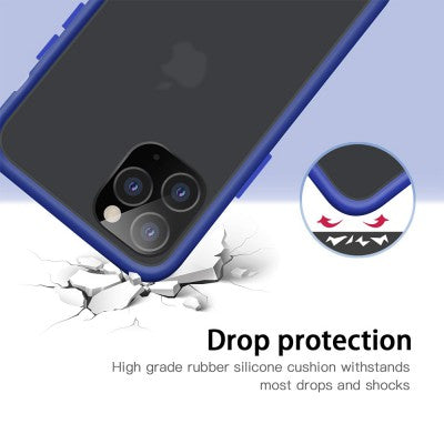 Transparent Frosted PC Colorful TPU Bumper Case for iPhone 11