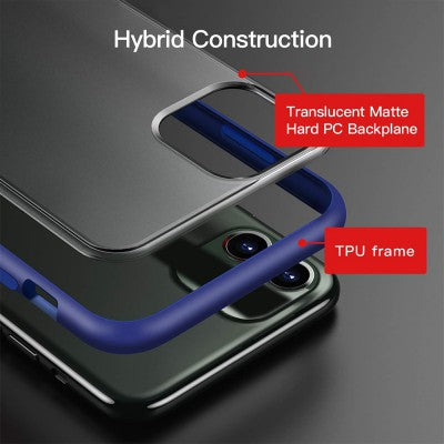 Transparent Frosted PC Colorful TPU Bumper Case for iPhone 11