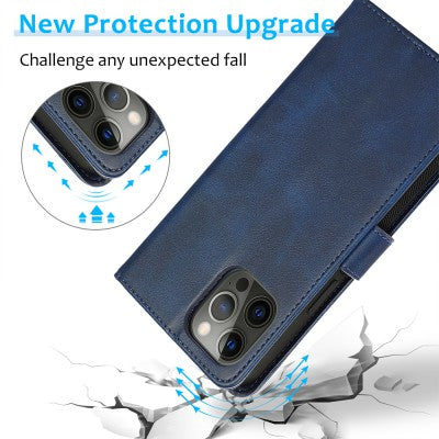 Magnetic Split PU Leather Flip Wallet Cover Case for iPhone 12 Pro Max