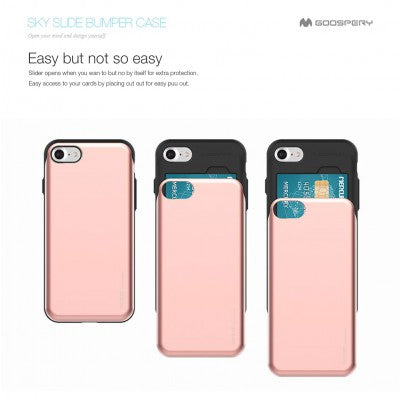 Mercury Sky Slide Bumper Cover Case for iPhone 8
