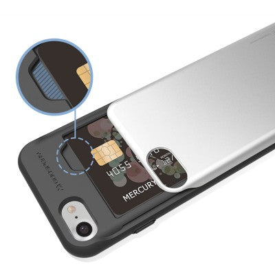 Mercury Sky Slide Bumper Cover Case for iPhone 8
