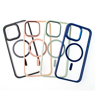 Redefine Metal Camera Lens Magnetic Transparent Magsafe Case for iPhone 14 Plus