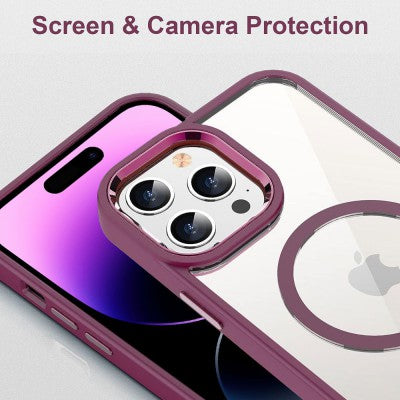Redefine Metal Camera Lens Magnetic Transparent Magsafe Case for iPhone 12 Pro