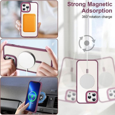 Redefine Metal Camera Lens Magnetic Transparent Magsafe Case for iPhone 12 Pro