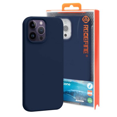 Liquid Silicone Navy Case Cover for iPhone 15 Pro