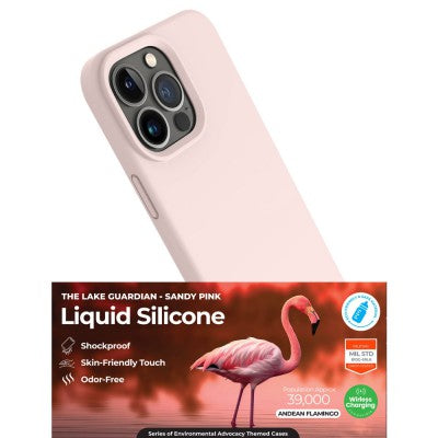Liquid Silicone Pink  Case Cover for iPhone 15 Pro