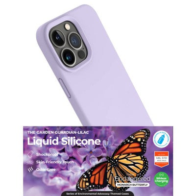 Liquid Silicone Purpule Case Cover for iPhone 15 Pro