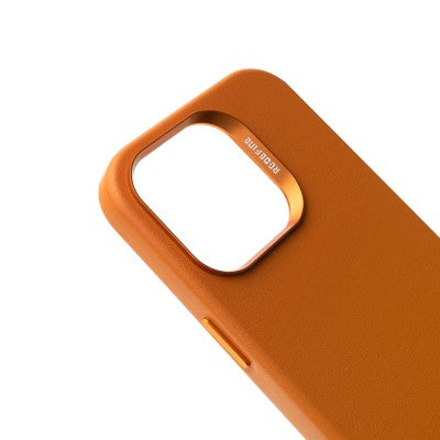 REDEFINE Metal Camera Lens PU Leather Case with Magnetic Ring for iPhone 14 Pro Max Magsafe
