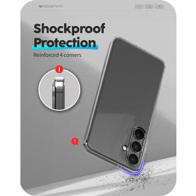 Mercury Transparent Jelly Case Cover for Samsung Galaxy S24 Plus
