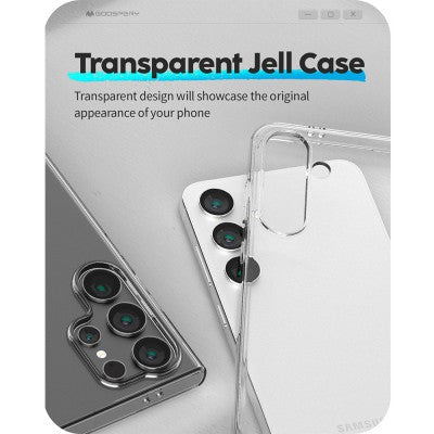 Mercury Transparent Jelly Case Cover for Samsung Galaxy S24 Plus