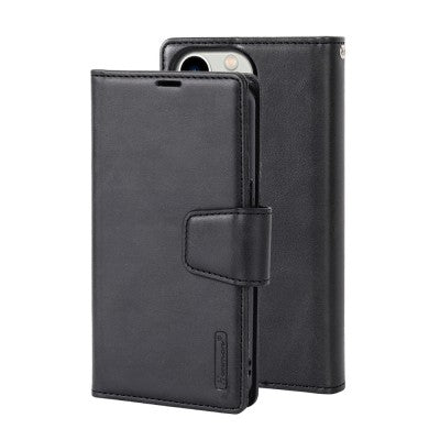 Hanman 2 in 1 Detachable Magnetic Flip Leather Wallet Cover Case for iPhone 12 Pro Max