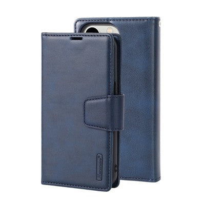 Hanman 2 in 1 Detachable Magnetic Flip Leather Wallet Cover Case for iPhone 12 Pro Max