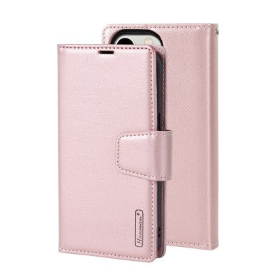 Hanman 2 in 1 Detachable Magnetic Flip Leather Wallet Cover Case for iPhone 12 Pro Max