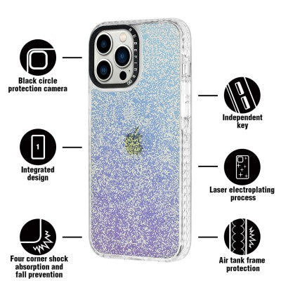 Picasus Laser Iridescent Transparent Cover Case for iPhone 14 Pro Max
