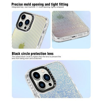 Picasus Laser Iridescent Transparent Cover Case for iPhone 14 Pro Max