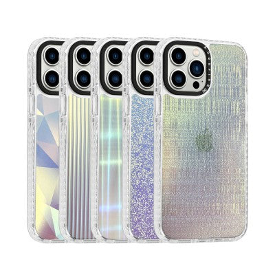 Picasus Laser Iridescent Transparent Cover Case for iPhone 14 Pro Max