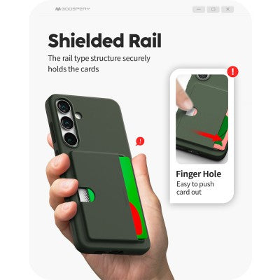 Mercury Goospery Rail 2 Card Case for Samsung Galaxy S24 Ultra