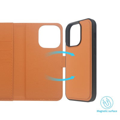 REDEFINE 2 in 1 Detachable Magnetic Flip Leather Wallet Case for iPhone 14 Pro Max