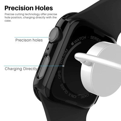 Re-Define Hard PC Case with Tempered Glass Screen Protector for Apple Watch Series 4 / 5 / 6 / SE 40mm