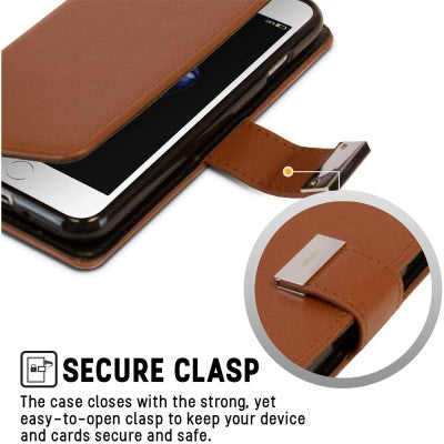 Mercury Rich Diary Case for iPhone 8