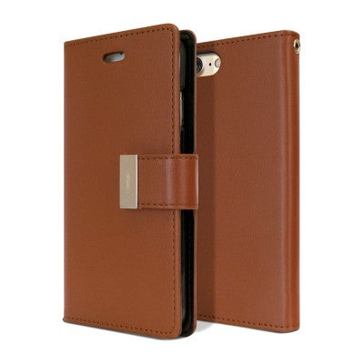 Mercury Rich Diary Case for iPhone 8