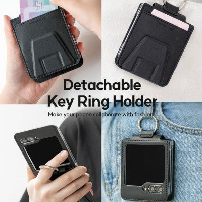Mercury Easy Standing Diary Case for Samsung Galaxy Z Flip5-Black