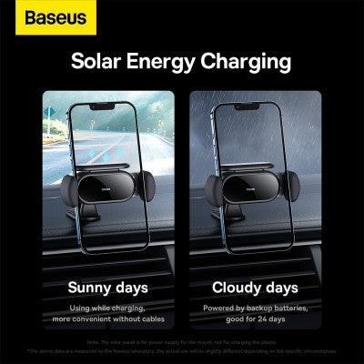 Baseus Steel Cannon Pro Solar Electric Car Mount-Black