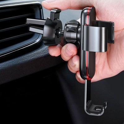 Baseus Metal Age Gravity Car Mount Phone Holder for Air Outlet-Grey