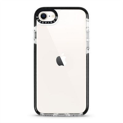 Transparent Candy Color Frame Shockproof Cover Case for iPhone 8 / SE (2020) / SE (2022)