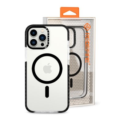 Transparent Candy Color Frame Shockproof Magsafe Case for iPhone 12 Pro Max