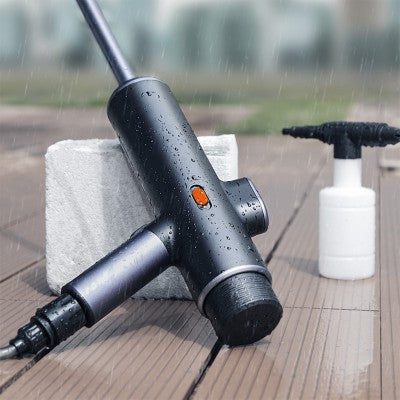 Baseus Dual Power Portable Electric Car Wash Spray Nozzle Set-Black