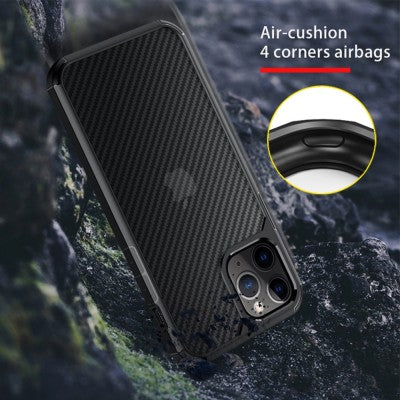Carbon Fiber Hard Shield Case Cover for iPhone X