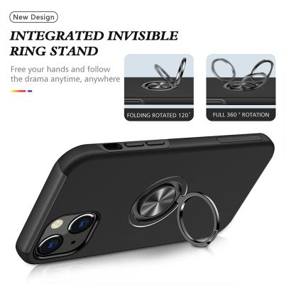Magnetic Ring Holder Shockproof Cover Case for iPhone 14 Pro