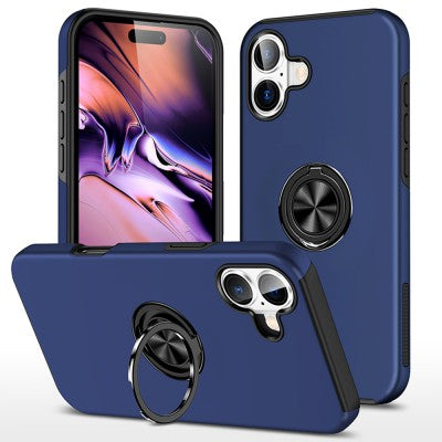 Magnetic Ring Holder Shockproof Nave Cover Case for iPhone 16