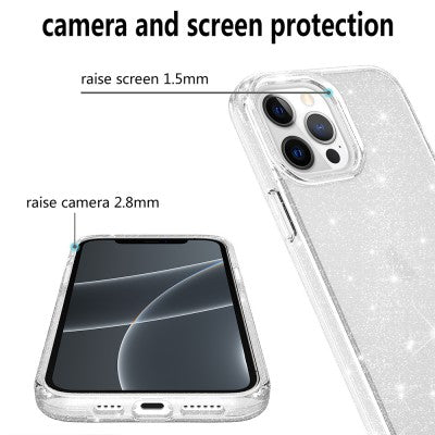 UTIA Ultimake Glitter Shockproof Case Cover for iPhone 15 Pro