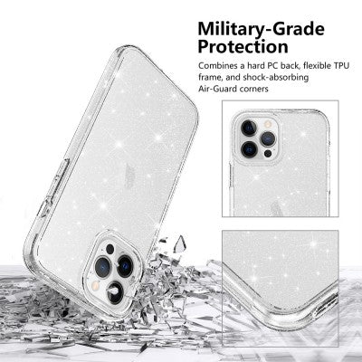 UTIA Ultimake Glitter Shockproof Case Cover for iPhone 15 Pro